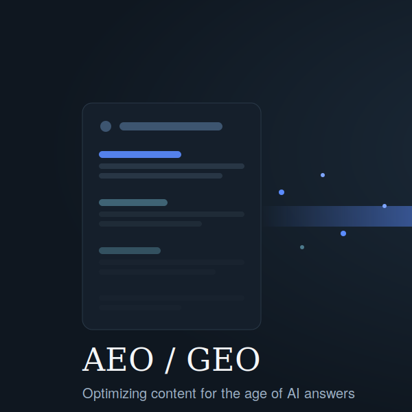 What Is AEO/GEO? A Plain-English Guide to Optimizing for AI Search