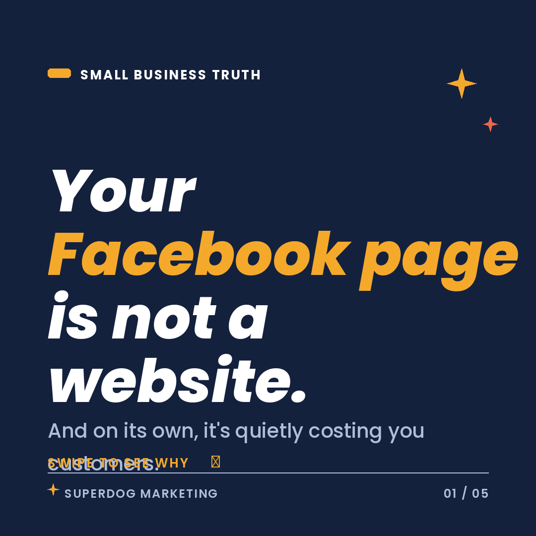 A Facebook Page Alone Won’t Get You Found: Why Your Small Business Needs a Website